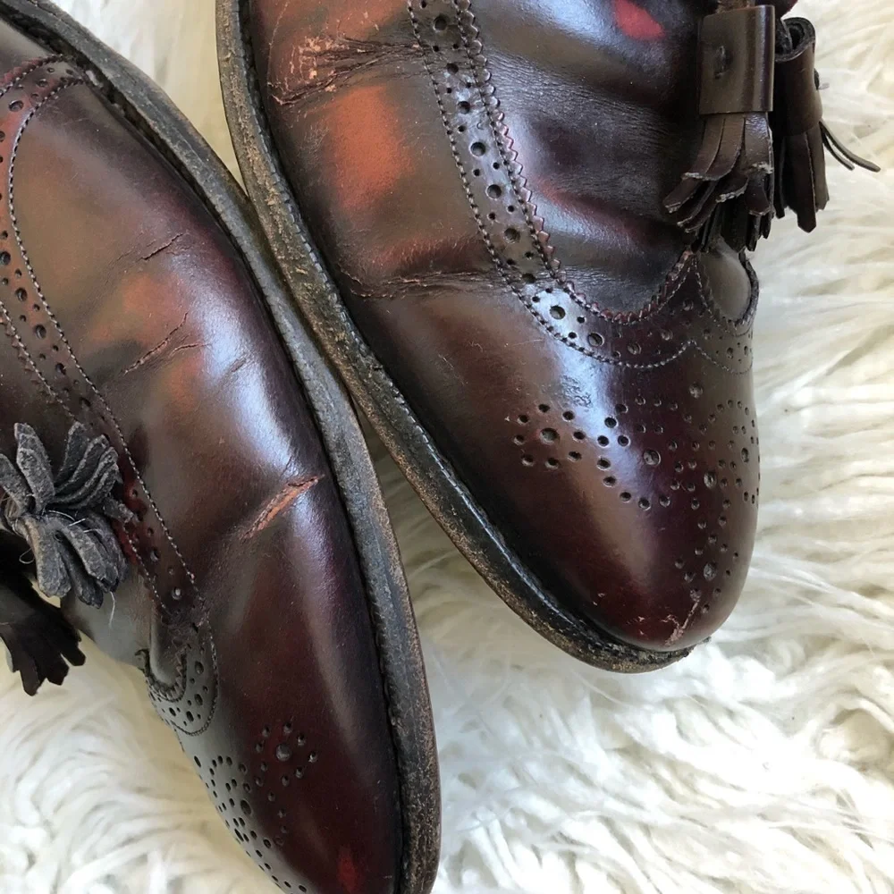 Johnston & Murphy Wingtip Oxblood Brogue Oxfords